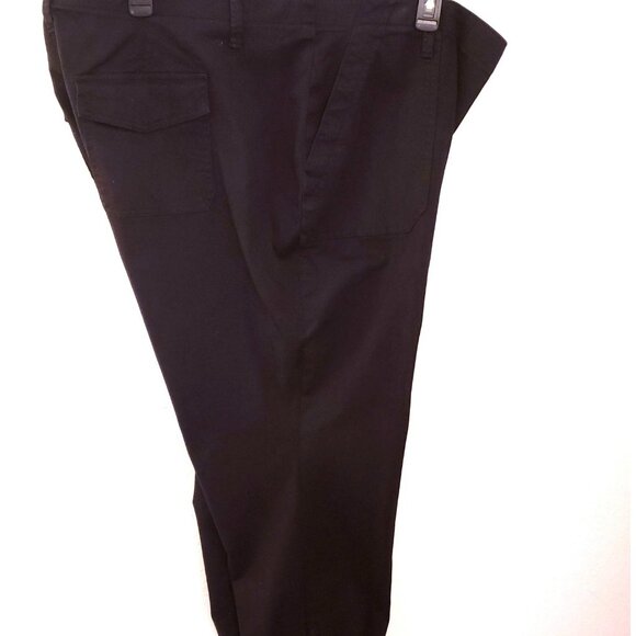Torrid Jogger Hem Cotton Blend Pull On Black Pants w/Pockets Sz 24 NWT - Picture 2 of 12